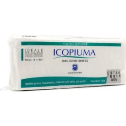 Icopiuma Cotone Idrofilo Extra India cotone 100% ipoallergenico, 100 g