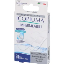 Icopiuma Impermeabili - Cerotto ultrasottile e invisibile, 20 cerotti