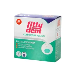 Ideco Fittydent - Compresse Pulenti per Dentiere e Ponti Mobili, 32 Compresse