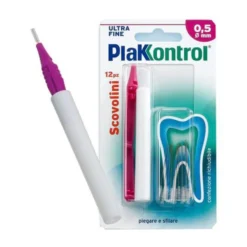 Ideco Plakkontrol - Scovolino con Manico Intercambiabile 0.5mm, 10 Pezzi