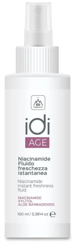 IDI Farmaceutici Idiage Niacinamide - Fluido Spray lenitivo e rinfrescante per il corpo, 50 ml