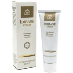 Idi Farmaceutici Idibase - Crema viso e corpo emolliente e idratante per la pelle secca, 50 ml