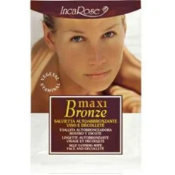 Incarose Maxi Bronze - Maxi Salvietta Autoabbronzante Viso e Décolleté, 1 pezzo