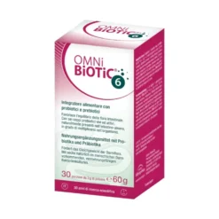 Institut Allergosan OmniBiOTiC - 6 Integratore con Probiotici e Prebiotici in Polvere, 60g