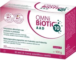 Institut Allergosan OmniBiOTiC - 10 AAD Integratore con Probiotici e Prebiotici, 20 Bustine