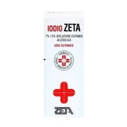 Iodio 7%/5% Soluzione Cutanea Alcoolica Antisettico e Disinfettante, 50ml