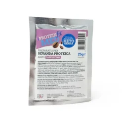 IProteinFit Preparato proteico gusto cappuccino - Bevanda per la dieta chetogenica, busta da 25 g