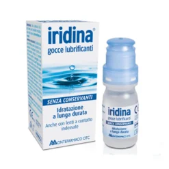 Iridina Gocce Lubrificanti - Soluzione oftalmica per la secchezza oculare, flacone da 10 ml