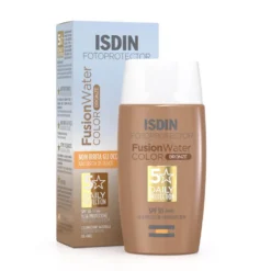 ISDIN Fotoprotector Fusion Water Color SPF 50 Viso Colorazione Bronze, 50ml