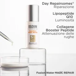 ISDIN Fotoprotector - Fusion Water MAGIC Repair SPF 50 Protezione Solare Viso Idratante Anti-Age, 50ml