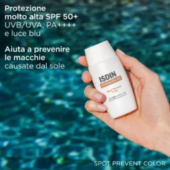 Isdin Fotoultra Spot Prevent Color SPF50+ Crema solare colorata per prevenire le macchie, 50 ml