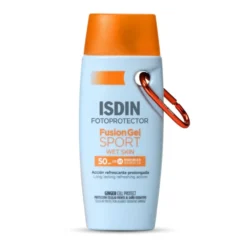 Isdin Fusion Gel Sport SPF 50 - Gel solare corpo per la protezione durante lo sport, 100 ml