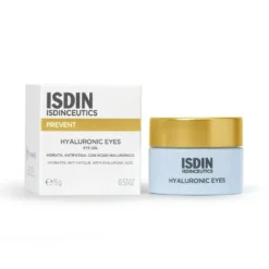 Isdin Isdinceutics Hyaluronic Eyes - Gel per il contorno occhi idratante e antirughe, 15 g