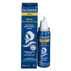 Isomar Naso - Spray decongestionante all'acqua di mare ipertonica per il raffreddore, 50 ml