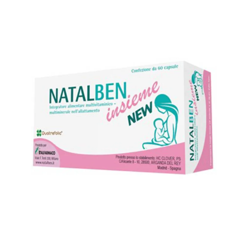 Italfarmaco Natalben Insieme New Integratore Alimentare, 60 Capsule