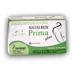 Italfarmaco Natalben Prima Plus Integratore Donna Età Fertile, 30 Capsule