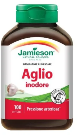 Jamieson Aglio Inodore Integratore Pressione Arteriosa, 100 Softgel