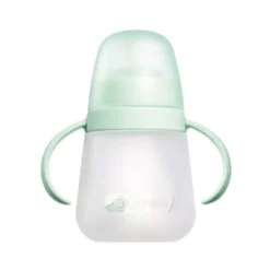 J Bimbi My Soft Cup Tazza Morbida in Silicone 6m+ Verde Acqua, 270ml