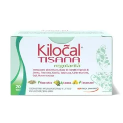 Kilocal Tisana Regolarità - Tisana per la regolarità intestinale e la digestione, 20 filtri