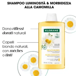 Klorane Camomilla - Shampoo Capelli Biondi, 400ml