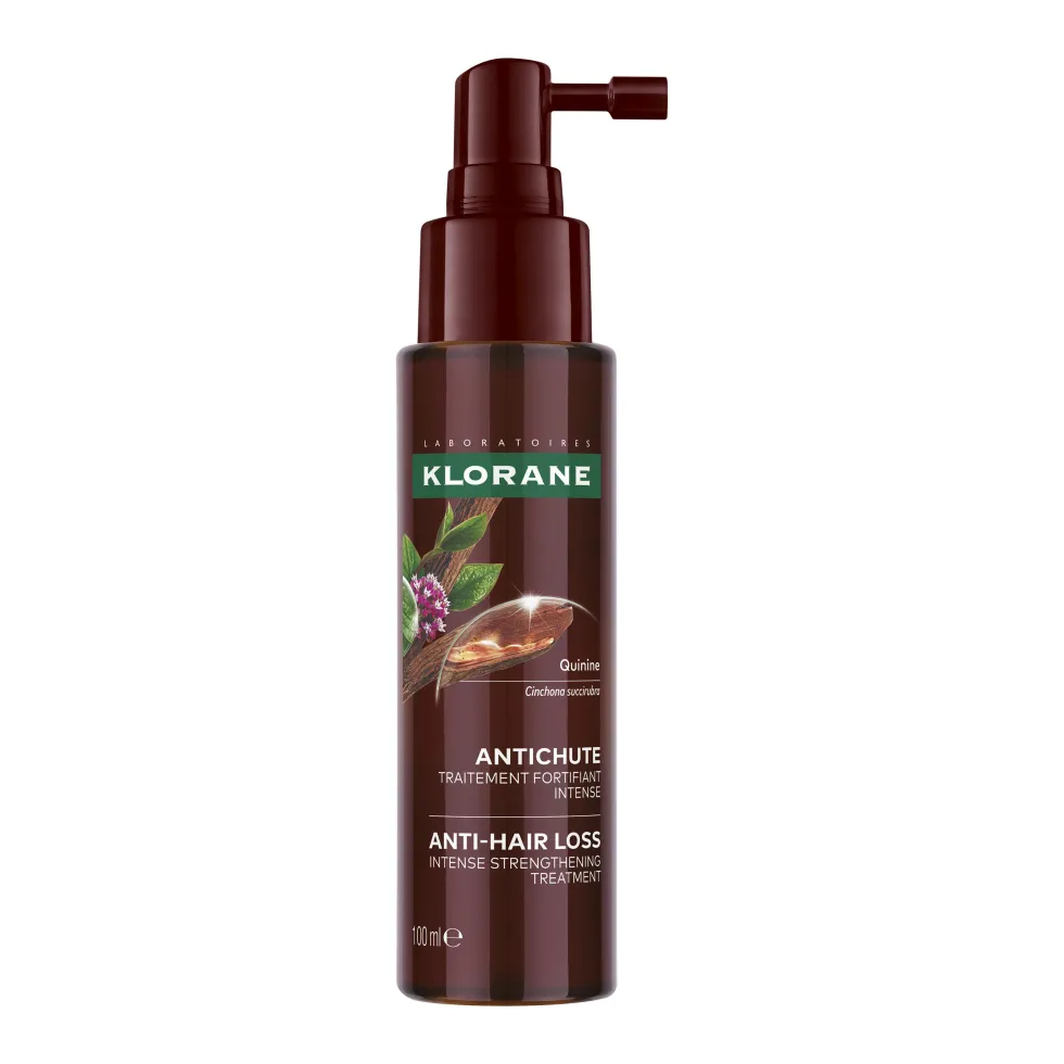Klorane Chinina e Stella Alpina BIO - Trattamento Fortificante Intenso contro la Caduta dei Capelli, 100ml