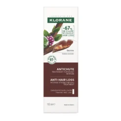 Klorane Chinina e Stella Alpina BIO - Trattamento Fortificante Intenso contro la Caduta dei Capelli, 100ml