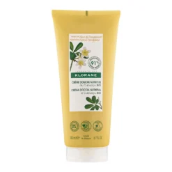 Klorane Fiore di Frangipane - Crema Doccia Nutritiva con Burro di Cupuacu, 200ml