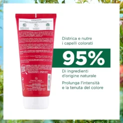 Klorane Melograno - Balsamo Dopo Shampoo per Capelli Colorati, 200ml