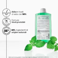 Klorane Ortica - Shampoo Seboriduttore Capelli Grassi, 400ml