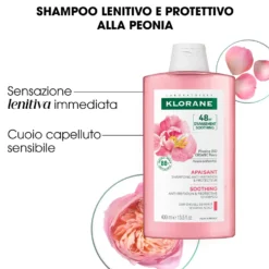 Klorane Peonia - Shampoo Lenitivo e Anti-Irritante, 400ml