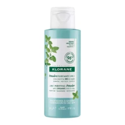 Klorane Polvere Purificante 3 in 1 - Detergente viso esfoliante per le pelli miste e grasse, 50 g