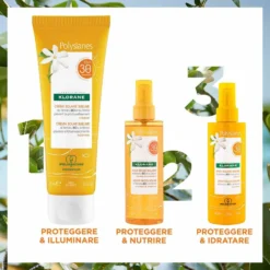 Klorane Polysianes - Olio Secco Spray Solare Corpo Capelli SPF30, 200ml