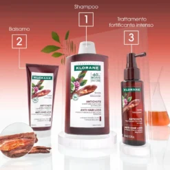 Klorane Shampoo Fortificante & Stimolante alla Chinina Stimola la Crescita dei Capelli Indeboliti, 200ml