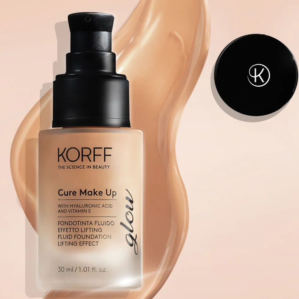 Korff Cure Make Up - Fondotinta Fluido Effetto Lifting Glow Colore N. 05, 30ml