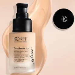 Korff Cure Make Up - Fondotinta Fluido Effetto Lifting Glow Colore N. 01, 30ml