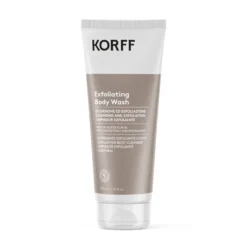 Korff Detergente corpo esfoliante - Gel detergente per rinnovare e levigare la pelle, 200 ml
