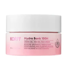 Korff Hydra Bank 100H Crema gel viso Booster idratante e rimpolpante, 50 ml