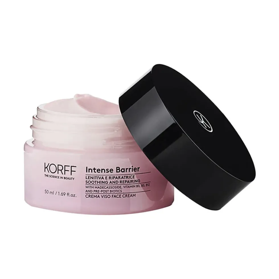Korff Intense Barrier Crema Viso Lenitiva Riequilibrante, 50ml