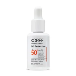 Korff 365 Protection - Siero Viso Colorato SPF 50+ Protezione Molto Alta, 30ml