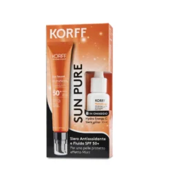 Korff Sun Pure Special Pack - Fluido Viso Antimacchie Effetto Matt SPF50+ 50ml + Siero Illuminante 10ml