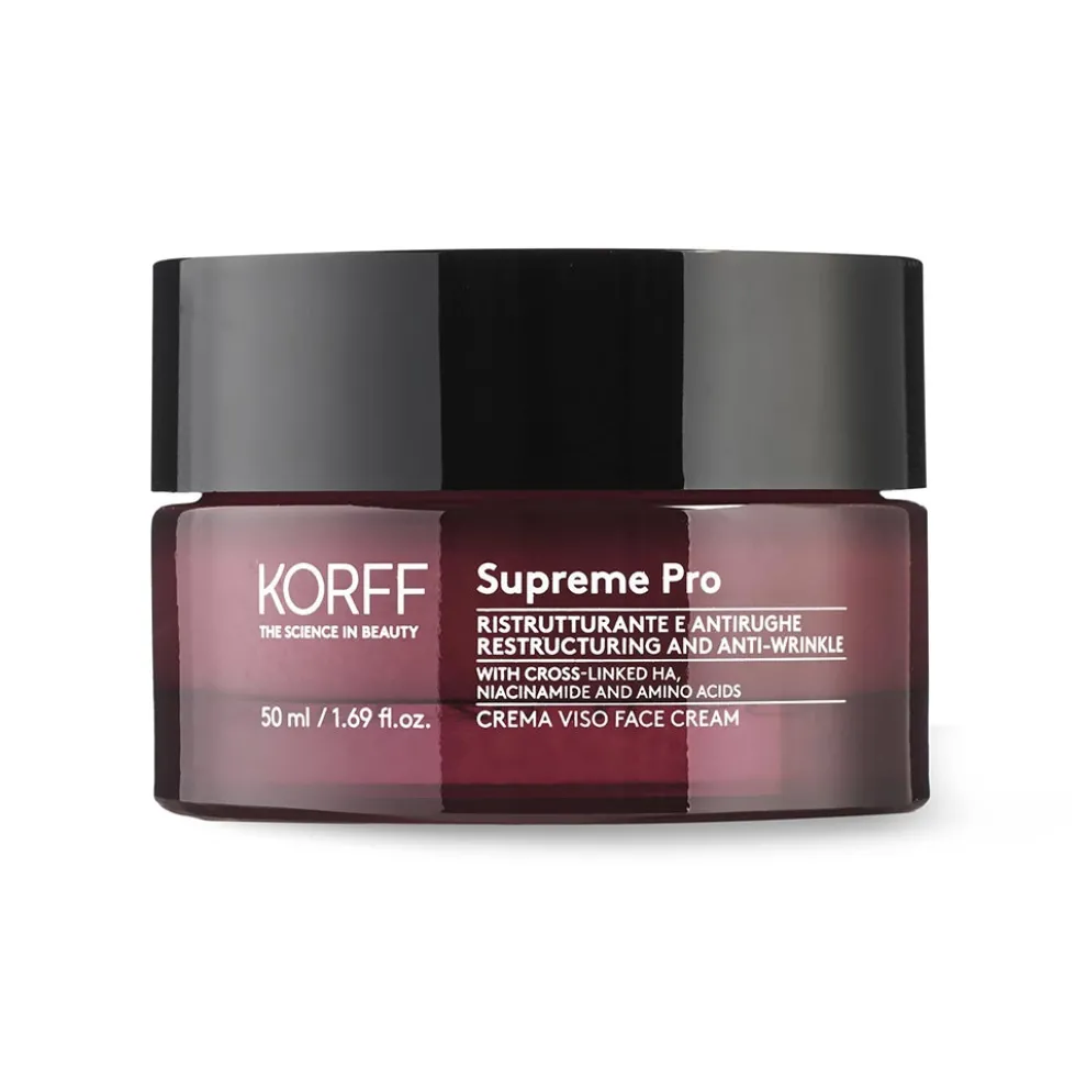 Korff Supreme Pro - Crema Viso Ristrutturante e Antirughe, 50ml
