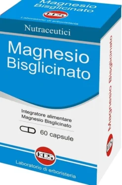 Kos Magnesio bisglicinato - Integratore per la funzione muscolare e la stanchezza, 60 capsule