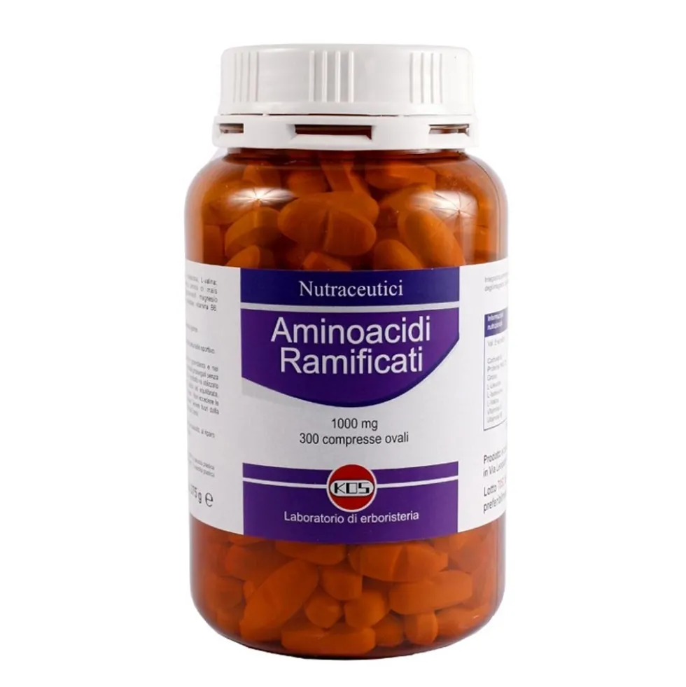 Kos Nutraceutici - Aminoacidi Ramificati Integratore Alimentare, 300 Compresse
