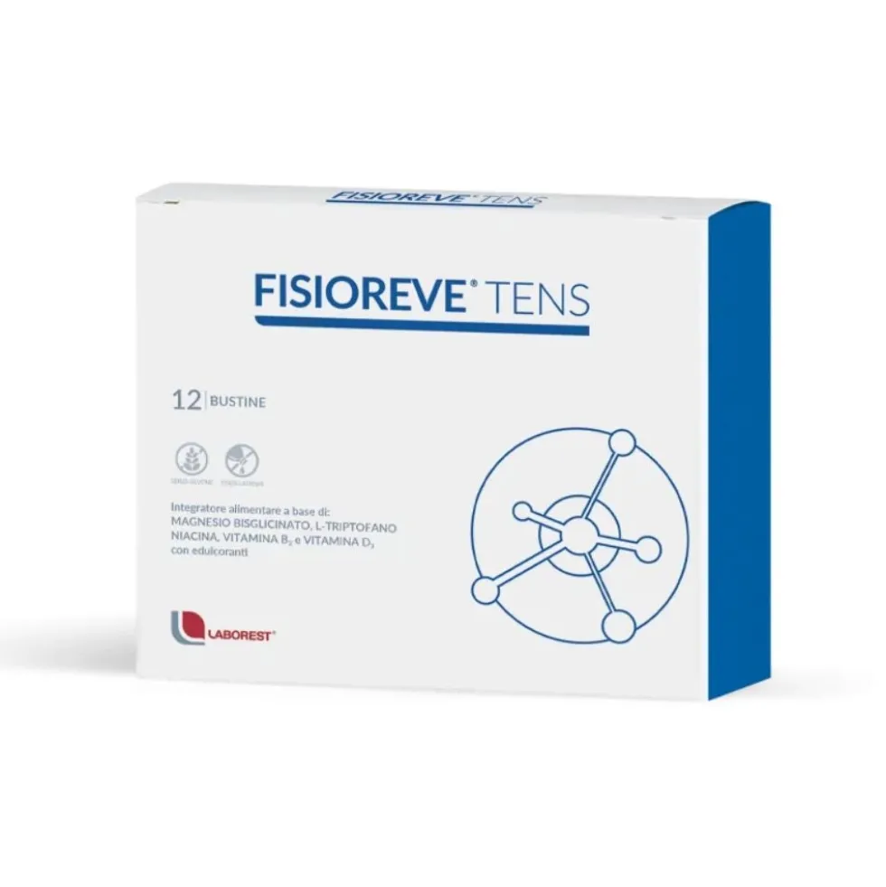 Laborest Fisioreve Tens Integratore Sistema Nervoso e Funzioni Muscolari, 12 Bustine