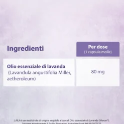 Laila - Capsule molli con olio essenziale di lavanda per l'ansia lieve, 28 capsule
