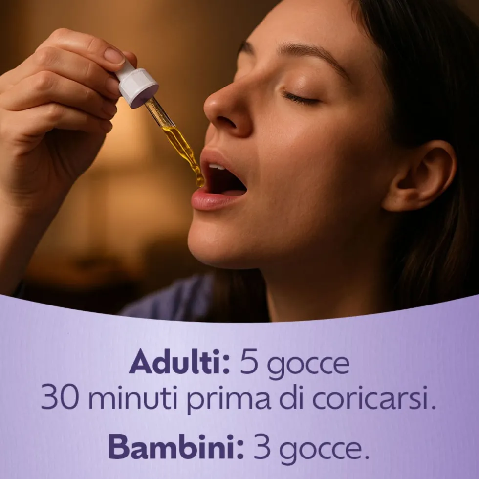 Laila DormiBene - Integratore alimentare in gocce per il sonno e il rilassamento, 20 ml