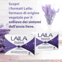 Laila per Ansia Lieve a base di Olio Essenziale di Lavanda, 14 Capsule Molli