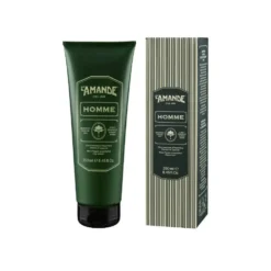 L'Amande Homme Shampoo Doccia 2 in 1 - Shampoo doccia idratante per corpo, viso e capelli, 250 ml