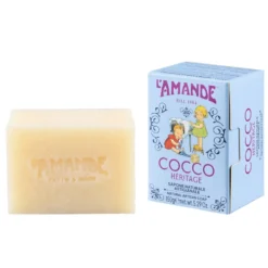 L'Amande Sapone naturale artigianale al cocco detergente per viso e corpo, 150 g