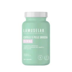 LaMuseLab Hair Sebonorm Women - Integratore per capelli e pelle grassa, 90 capsule